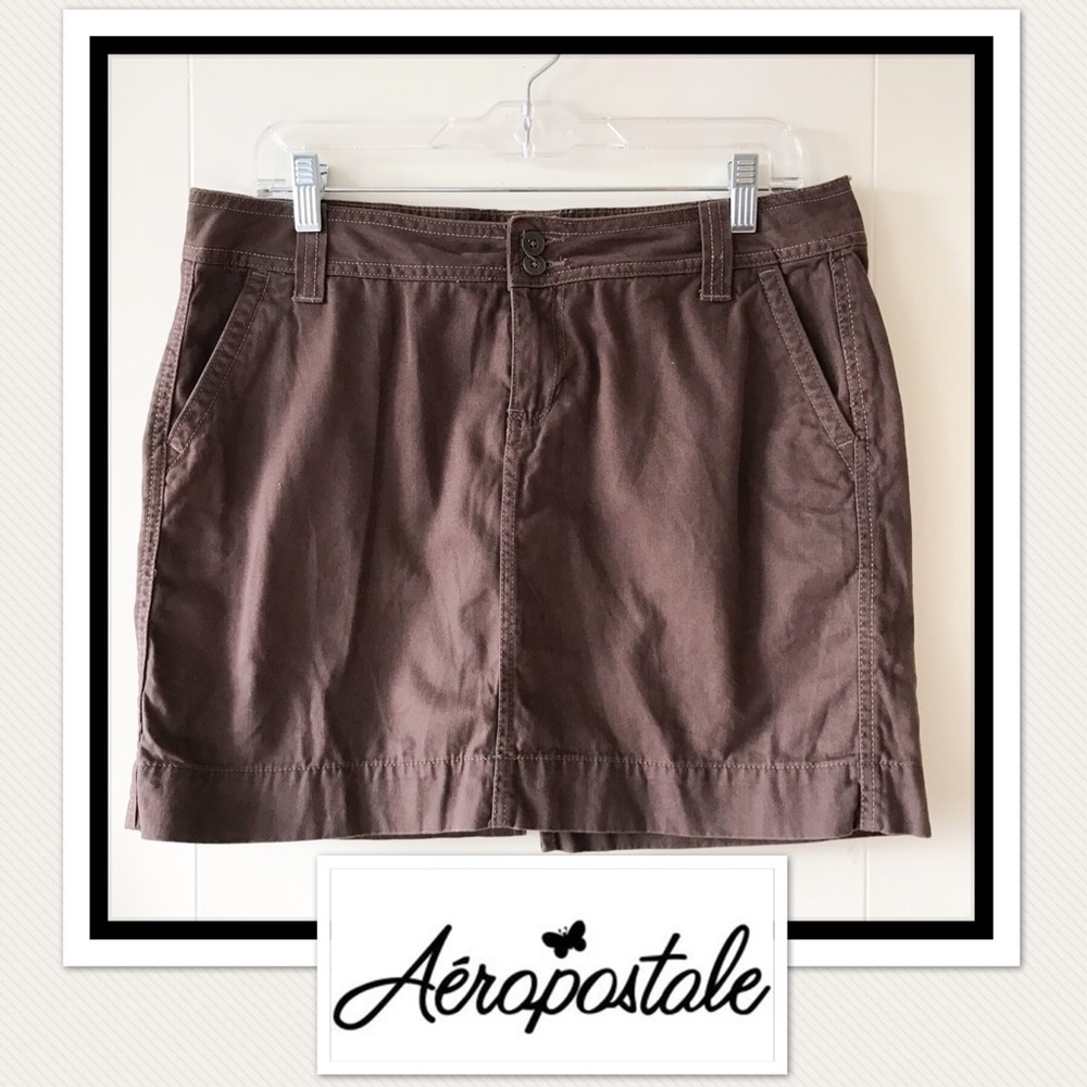 Aeropostale Brown Mini Skirt